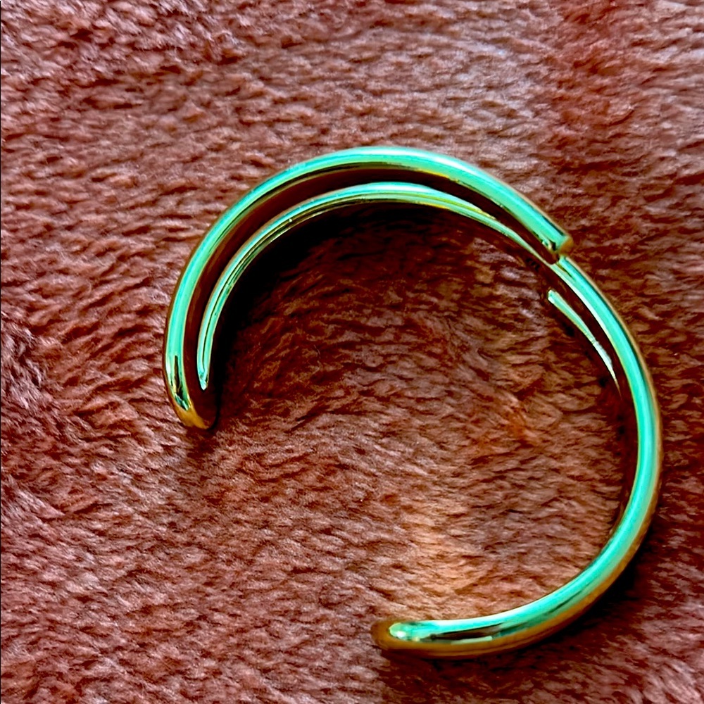 Gold-Tone Open Cuff Bracelet